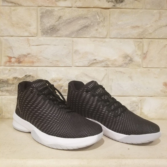 JORDAN B.FLY BLACK/WHITE-DARK GREY MESH/WOVEN/HIGH main image 2